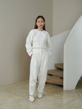 Etched Trousers - White