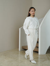 Etched Trousers - White