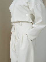 Etched Trousers - White