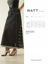 Alt Skirt - Black Denim