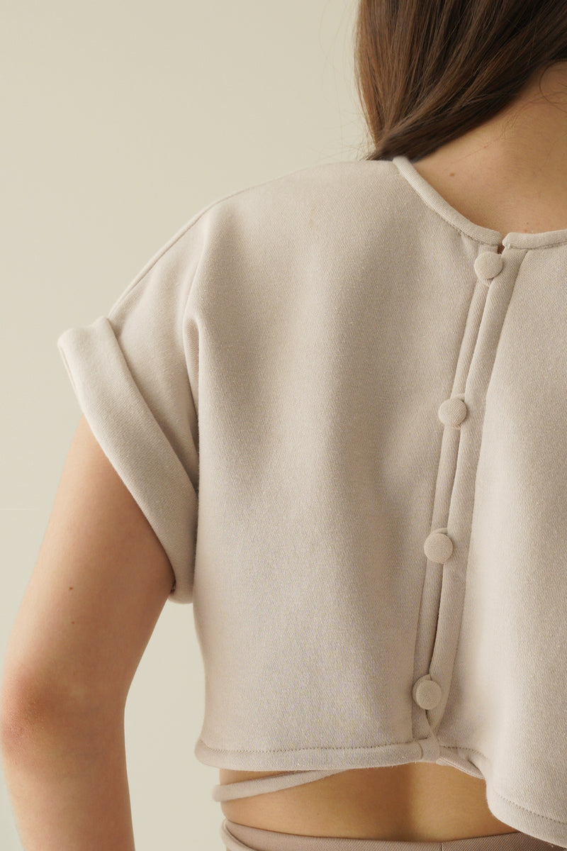 Double POV Tee - White Sand