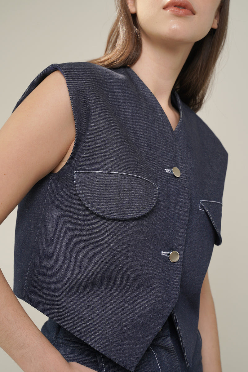 Fact Top - Blue Denim