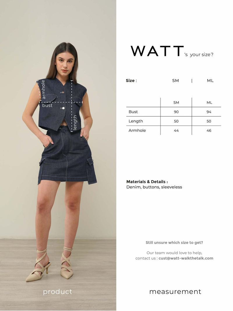 Fact Top - Blue Denim