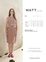 Monstera Skirt - Dusty Pink