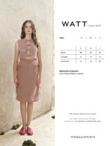 Monstera Top - Dusty Pink