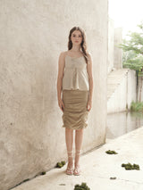 Sprout Skirt - Nude Brown