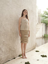 Sprout Skirt - Nude Brown