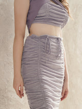 Sprout Skirt - Purple Grey