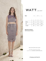 Sprout Skirt - Purple Grey