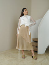 Carved Skirt - Brown