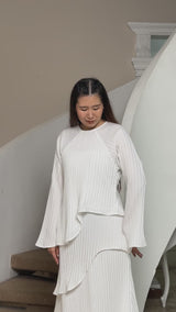 Carved Blouse - Broken White