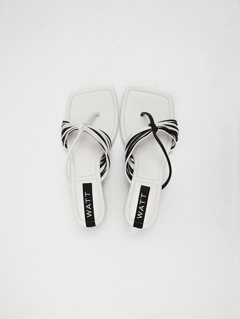 Cross Heel - Black And White