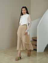 Carved Skirt - Brown