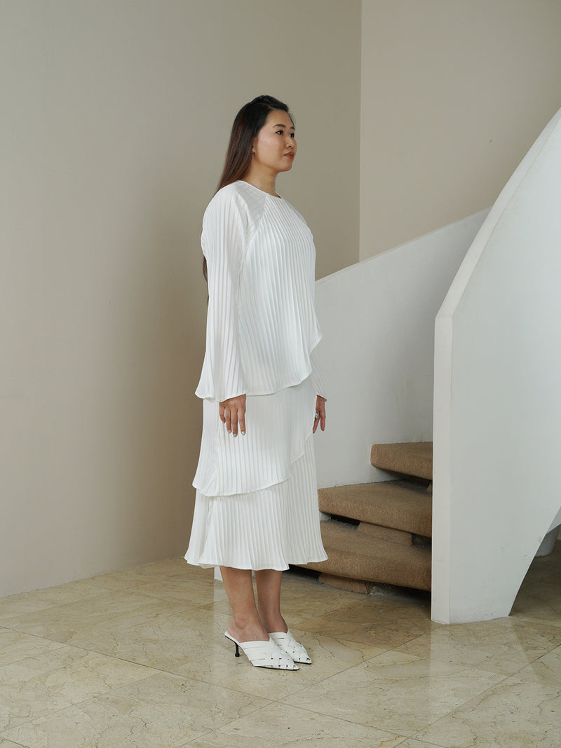 Carved Blouse - Broken White