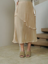 Carved Skirt - Brown