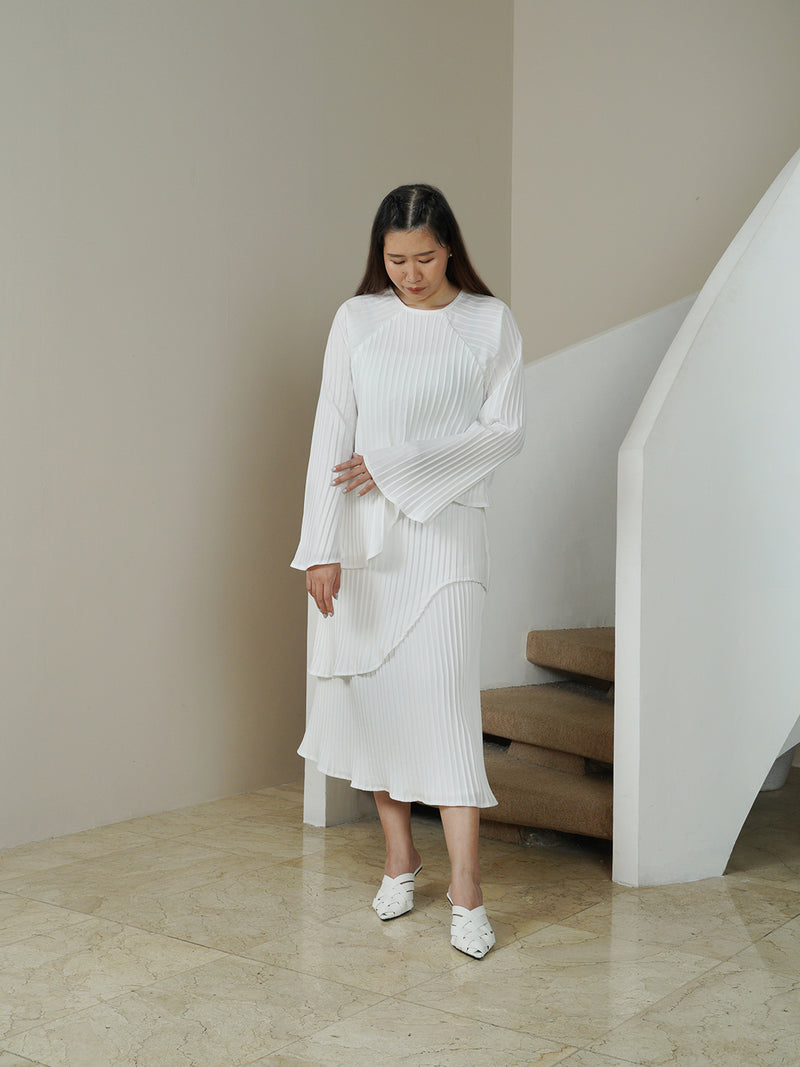 Carved Blouse - Broken White