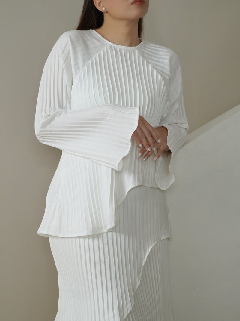 Carved Blouse - Broken White
