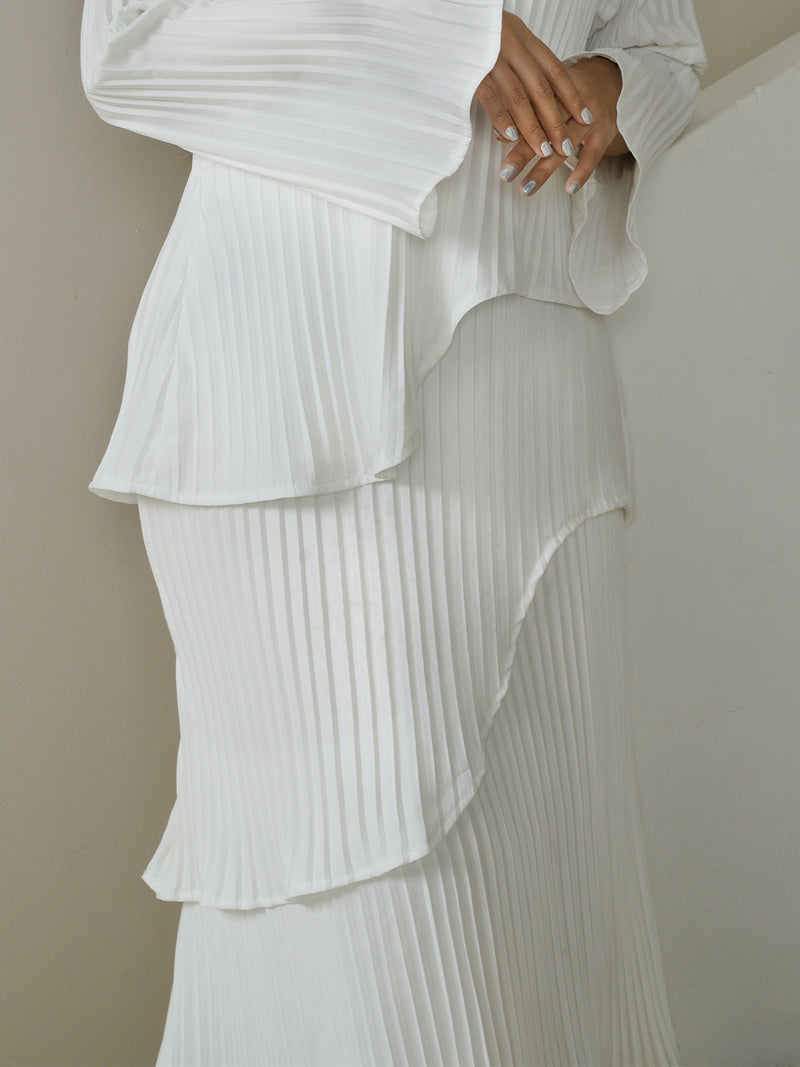 Carved Skirt - Broken White