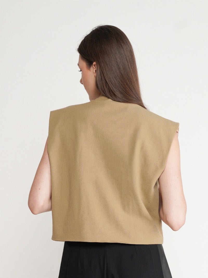 Abdomen Vest - Brown