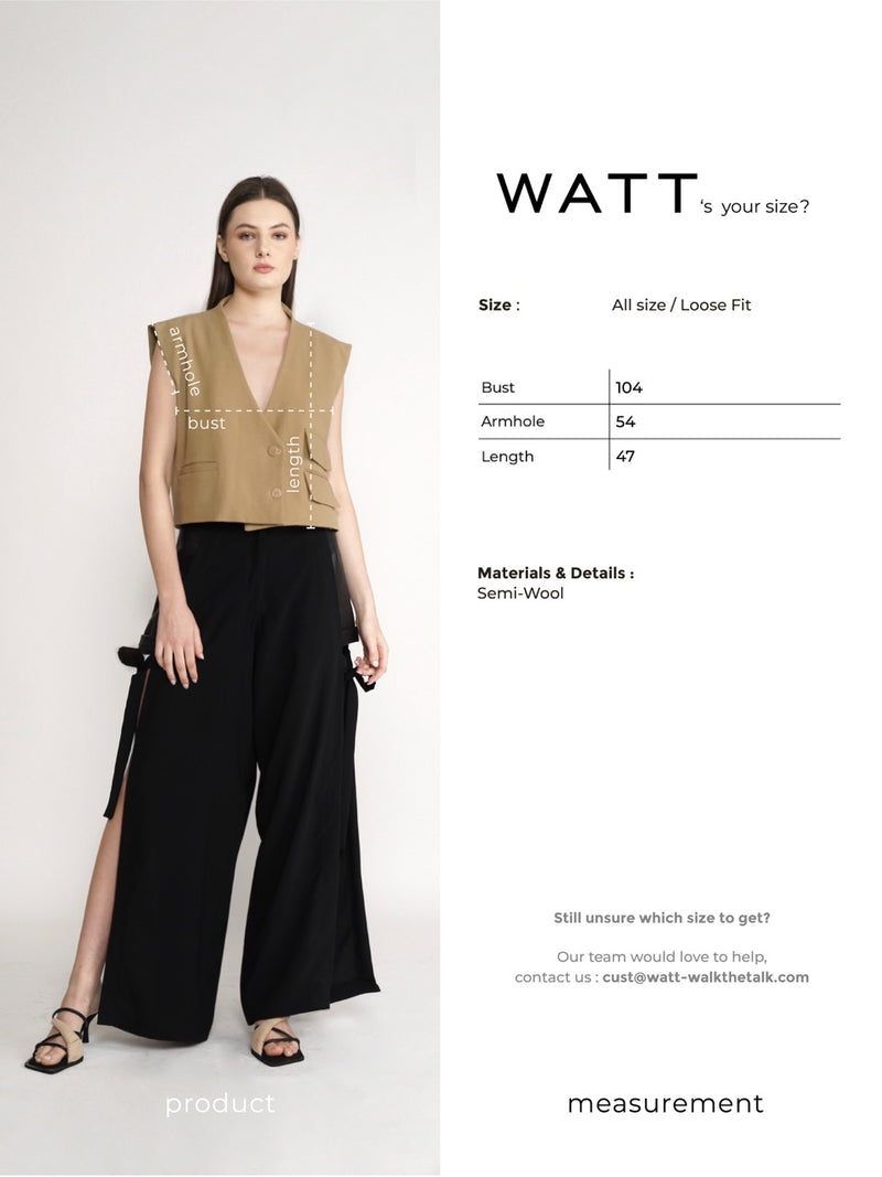 Abdomen Vest - Brown