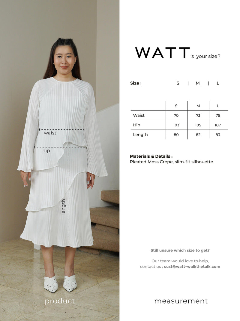 Carved Skirt - Broken White