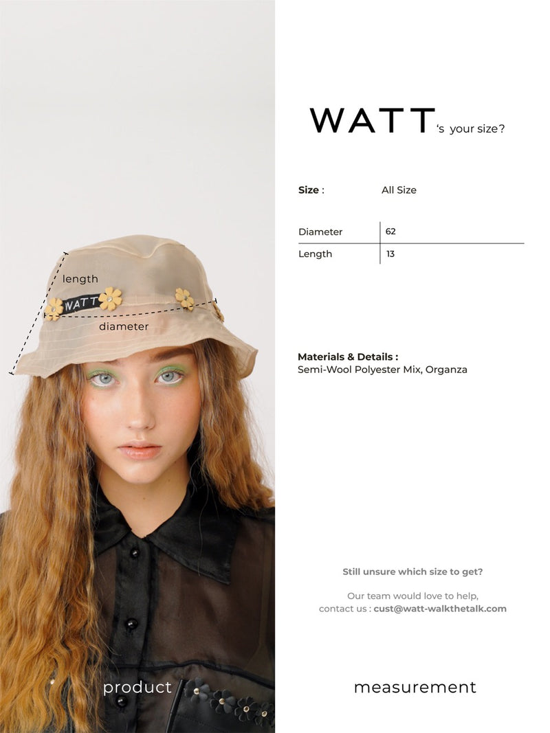 Clover Hat - Nude