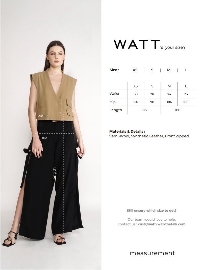 Dissected Pants - Black