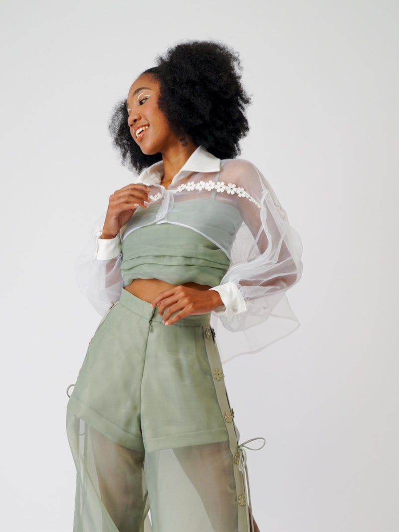Fleur Top - White