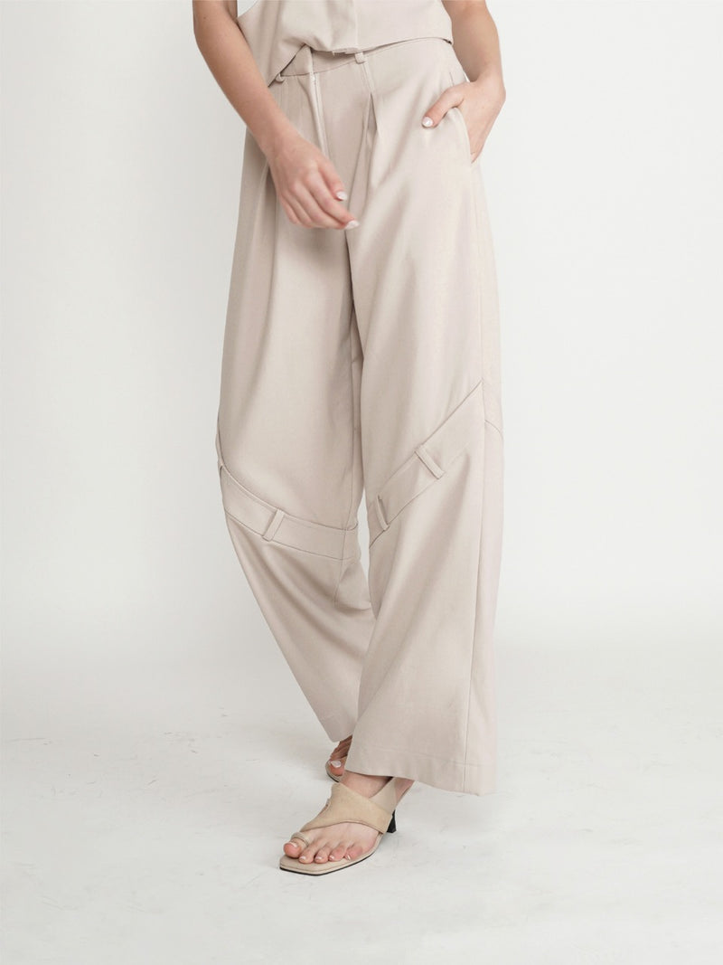 Incision Pants - Nude