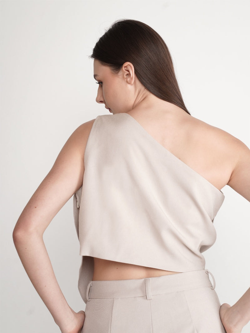 Incision Top - Nude