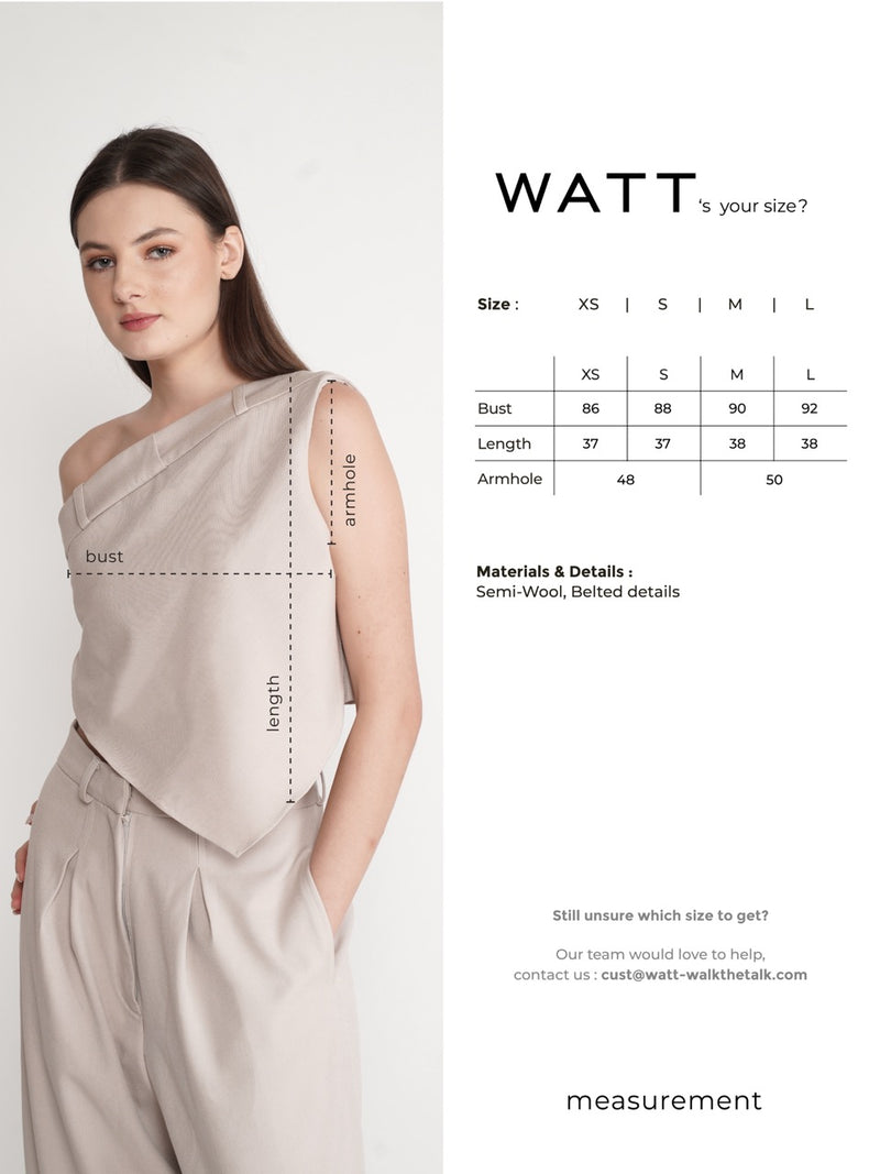 Incision Top - Nude