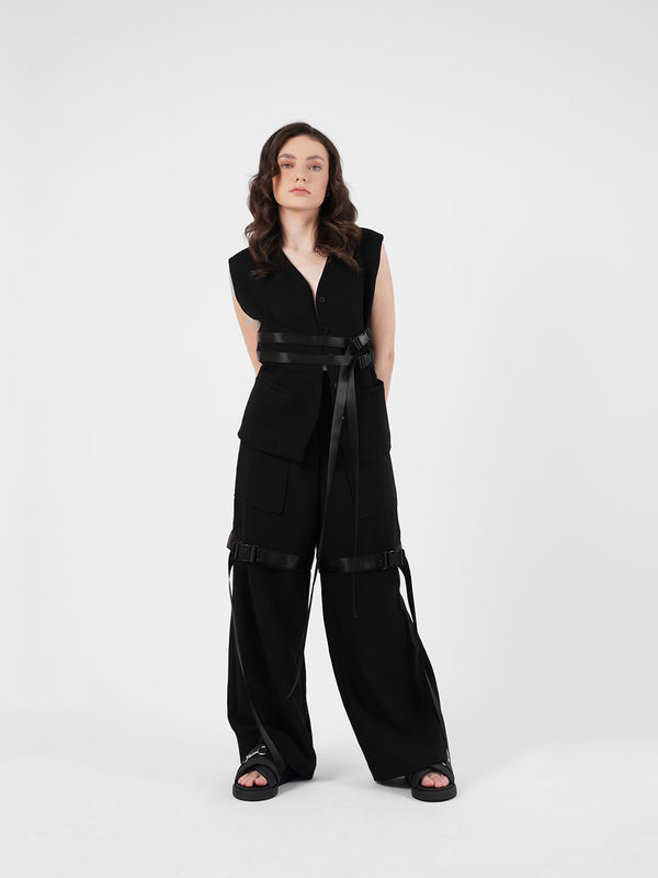 Belt Pants - Black
