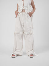 Belt Pants - White