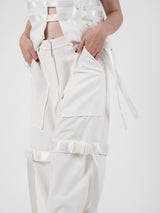 Belt Pants - White