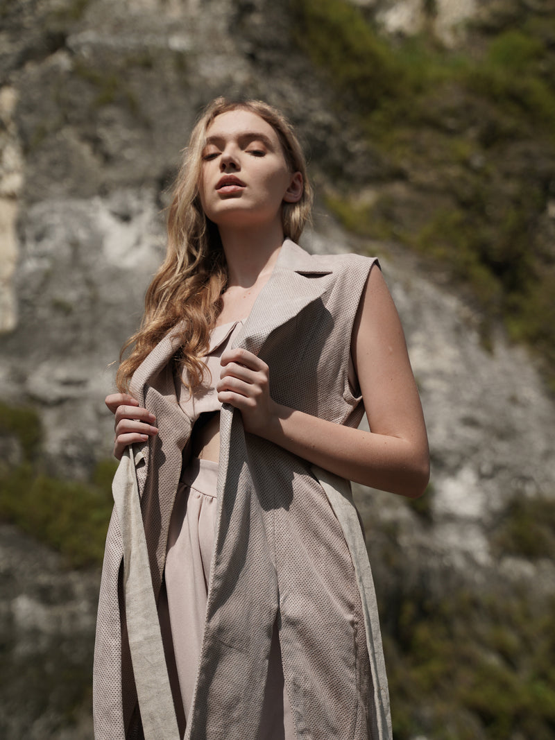 Slate Vest - Taupe