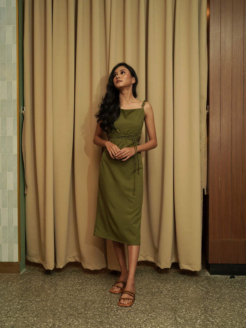 Sonya Dress - Moss
