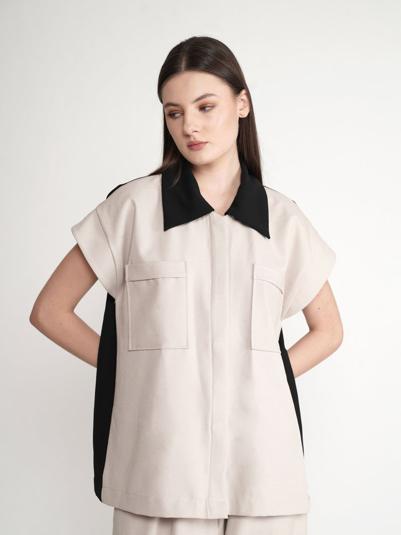 Spine Top - Nude