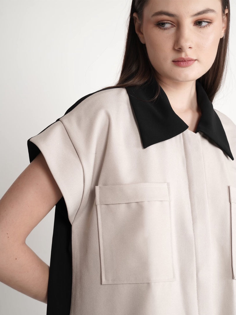 Spine Top - Nude