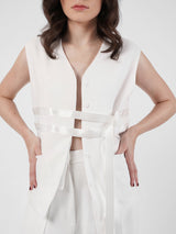 Belt Vest - White